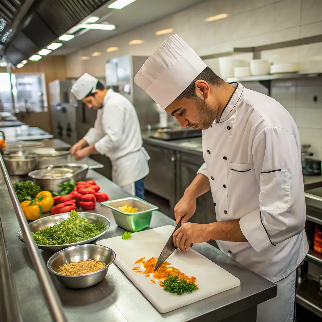 Chefs in a kitchen